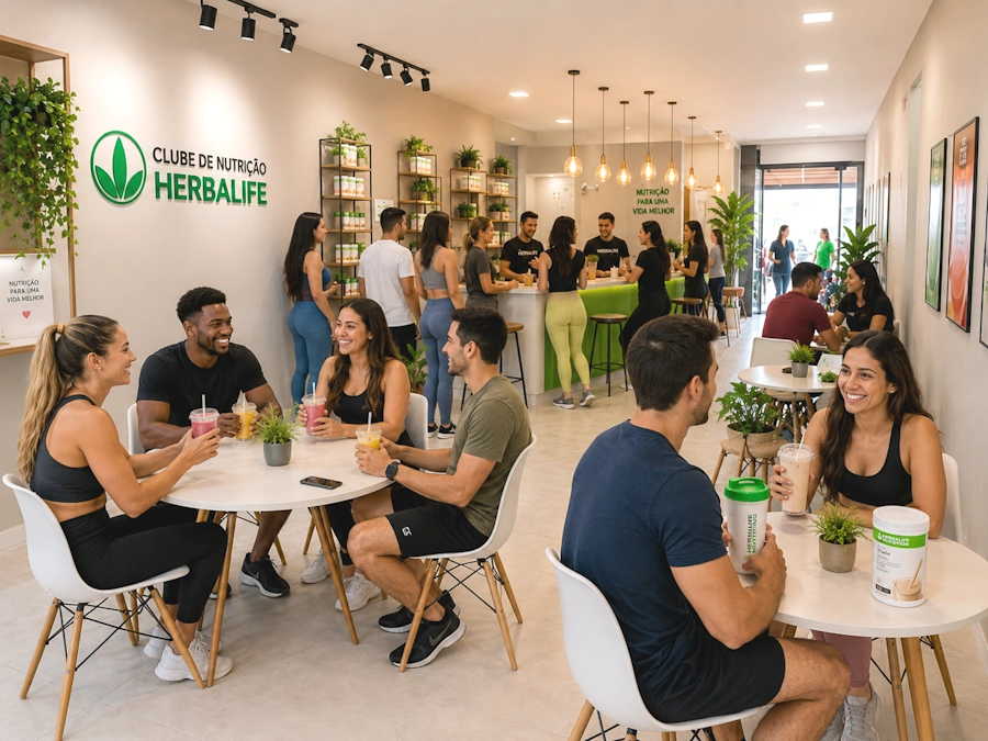 Espaço moderno de um Clube de Nutrição Herbalife de sucesso