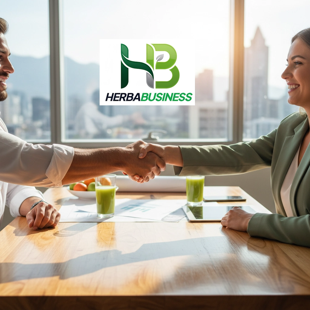 Aperto de mão HerbaBusiness